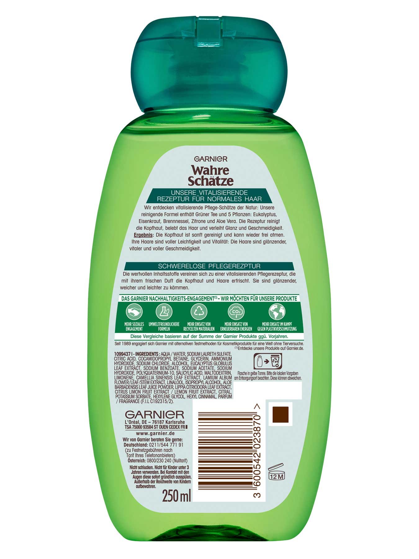 Wahre Schätze Grüner Tee & 5 Pflanzen Shampoo
